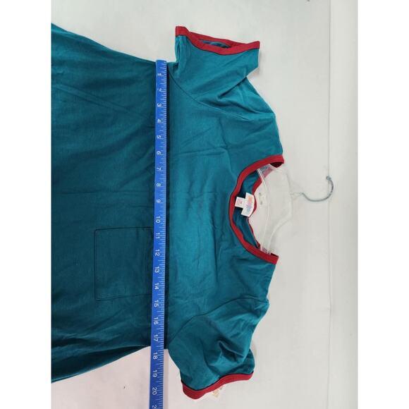 NWT LuLaRoe Carly Blue Green Multicolor Hi-Lo Dress Size M - Picture 5 of 6